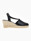 Εσπαντρίγιες platforms δερμάτινες Ragazza 0672 - Μαύρο - thefashionproject.gr - RAGAZZA