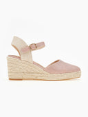 Εσπαντρίγιες platforms με ανάγλυφο pattern - Ροζ - thefashionproject.gr - Alta Moda