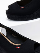 Εσπαντρίγιες platforms με δέσιμο στο πλάι - Μαύρο - thefashionproject.gr - Alta Moda