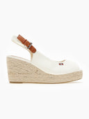 Εσπαντρίγιες platforms με δέσιμο στο πλάι - Μπεζ - thefashionproject.gr - Alta Moda