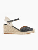 Εσπαντρίγιες platforms με μεταλλική κλωστή - Μαύρο - thefashionproject.gr - Stephan