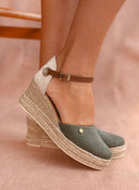 Εσπαντρίγιες platforms με μπαρέτα Ragazza 0707 - Λαδί - thefashionproject.gr - RAGAZZA