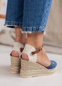 Εσπαντρίγιες platforms με μπαρέτα Ragazza 0707 - Μπλε jean - thefashionproject.gr - RAGAZZA