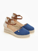 Εσπαντρίγιες platforms με μπαρέτα Ragazza 0707 - Μπλε jean - thefashionproject.gr - RAGAZZA