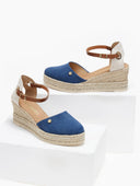 Εσπαντρίγιες platforms με μπαρέτα Ragazza 0707 - Μπλε jean - thefashionproject.gr - RAGAZZA