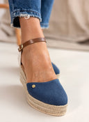 Εσπαντρίγιες platforms με μπαρέτα Ragazza 0707 - Μπλε jean - thefashionproject.gr - RAGAZZA