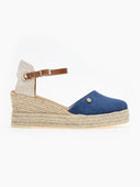 Εσπαντρίγιες platforms με μπαρέτα Ragazza 0707 - Μπλε jean - thefashionproject.gr - RAGAZZA