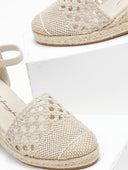 Εσπαντρίγιες platforms με πλεκτό σχέδιο Xti 142333 - Μπεζ - thefashionproject.gr - Xti Footwear