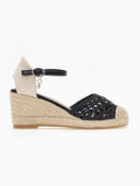 Εσπαντρίγιες platforms με πλεκτό σχέδιο Xti 142893 - Μαύρο - thefashionproject.gr - Xti Footwear