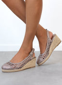 Εσπαντρίγιες platforms πλεκτές Xti 142892 - Ατσαλί - thefashionproject.gr - Xti Footwear