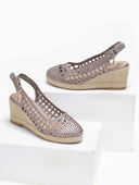 Εσπαντρίγιες platforms πλεκτές Xti 142892 - Ατσαλί - thefashionproject.gr - Xti Footwear