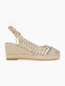Εσπαντρίγιες platforms πλεκτές Xti 142892 - Χρυσό - thefashionproject.gr - Xti Footwear