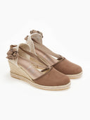 Εσπαντρίγιες platforms suede με κορδόνια - Καφέ - thefashionproject.gr - The Fashion Project