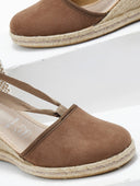 Εσπαντρίγιες platforms suede με κορδόνια - Καφέ - thefashionproject.gr - The Fashion Project
