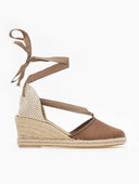 Εσπαντρίγιες platforms suede με κορδόνια - Καφέ - thefashionproject.gr - The Fashion Project