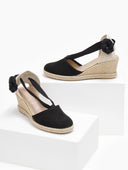Εσπαντρίγιες platforms suede με κορδόνια - Μαύρο - thefashionproject.gr - The Fashion Project