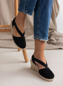 Εσπαντρίγιες platforms suede με λάστιχα