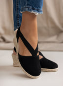 Εσπαντρίγιες platforms suede με λάστιχα