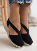 Εσπαντρίγιες platforms suede με λάστιχα
