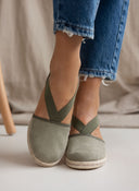 Εσπαντρίγιες platforms suede με λάστιχα