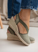 Εσπαντρίγιες platforms suede με λάστιχα