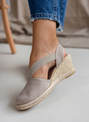 Εσπαντρίγιες platforms suede με λάστιχα