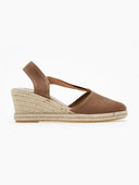 Εσπαντρίγιες platforms suede με λάστιχα - Καφέ - thefashionproject.gr - Medies