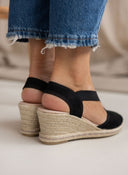 Εσπαντρίγιες platforms suede με λάστιχα - Μαύρο - thefashionproject.gr - Medies