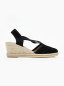 Εσπαντρίγιες platforms suede με λάστιχα - Μαύρο - thefashionproject.gr - Medies