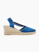 Εσπαντρίγιες platforms suede με λάστιχα - Μπλε - thefashionproject.gr - Medies