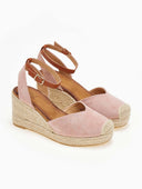 Εσπαντρίγιες platforms suede με μπαρέτα Erynn - Ροζ - thefashionproject.gr - ERYNN