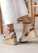 Εσπαντρίγιες platforms τζιν με μπαρέτα Erynn