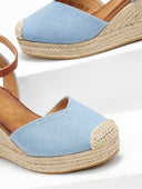 Εσπαντρίγιες platforms τζιν με μπαρέτα Erynn