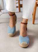 Εσπαντρίγιες platforms τζιν με μπαρέτα Erynn
