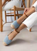 Εσπαντρίγιες platforms τζιν με μπαρέτα Erynn - Μπλε jean - thefashionproject.gr - ERYNN