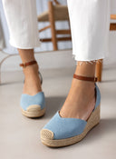 Εσπαντρίγιες platforms τζιν με μπαρέτα Erynn - Μπλε jean - thefashionproject.gr - ERYNN