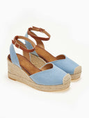 Εσπαντρίγιες platforms τζιν με μπαρέτα Erynn - Μπλε jean - thefashionproject.gr - ERYNN