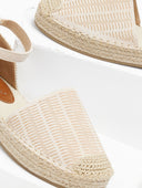 Εσπαντρίγιες suede με ανάγλυφο pattern