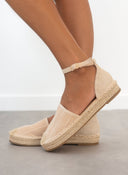 Εσπαντρίγιες suede με ανάγλυφο pattern