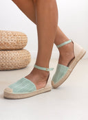 Εσπαντρίγιες suede με ανάγλυφο pattern