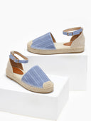Εσπαντρίγιες suede με ανάγλυφο pattern