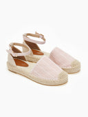 Εσπαντρίγιες suede με ανάγλυφο pattern - Ροζ - thefashionproject.gr - Super Mode