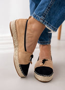 Εσπαντρίγιες suede με διχρωμία ERYNN