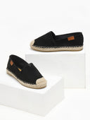 Εσπαντρίγιες suede με εξωτερική ραφή Erynn - Μαύρο - thefashionproject.gr - ERYNN