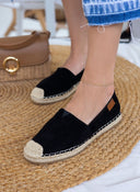Εσπαντρίγιες suede με εξωτερική ραφή Erynn - Μαύρο - thefashionproject.gr - ERYNN