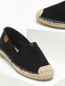Εσπαντρίγιες suede με εξωτερική ραφή Erynn - Μαύρο - thefashionproject.gr - ERYNN