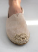 Εσπαντρίγιες suede με εξωτερική ραφή Erynn - Μπεζ - thefashionproject.gr - ERYNN - 18333003002