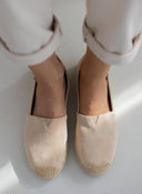 Εσπαντρίγιες suede με εξωτερική ραφή Erynn - Μπεζ - thefashionproject.gr - ERYNN - 18333003002