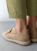 Εσπαντρίγιες suede με εξωτερική ραφή - Μπεζ - thefashionproject.gr - Bellucci