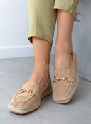 Εσπαντρίγιες suede με εξωτερική ραφή - Μπεζ - thefashionproject.gr - Bellucci